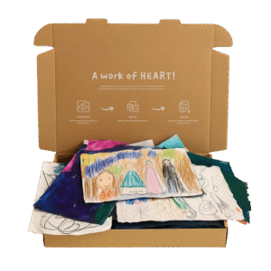 Kids artwork storage box